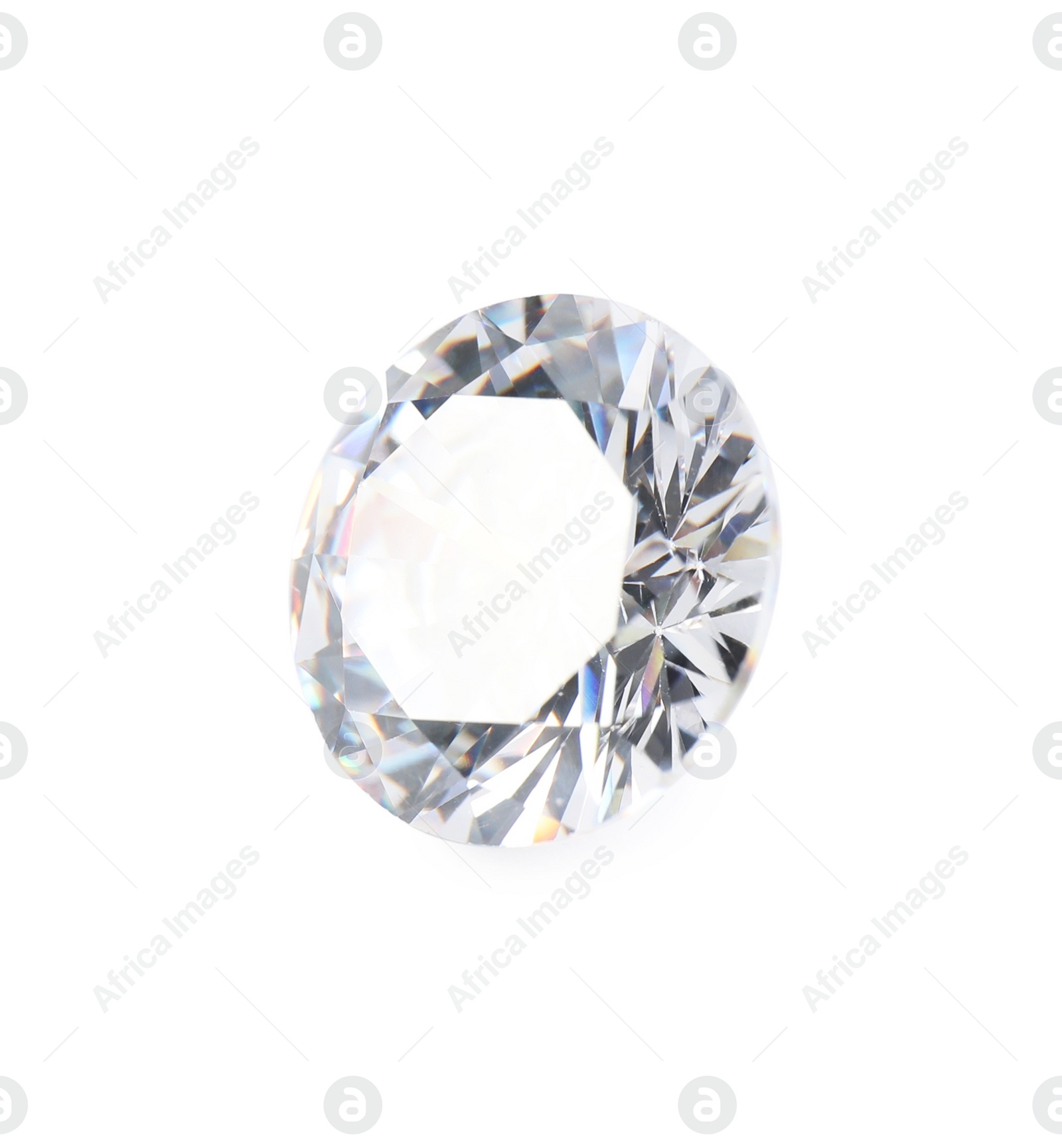 Photo of One beautiful shiny diamond isolated on white