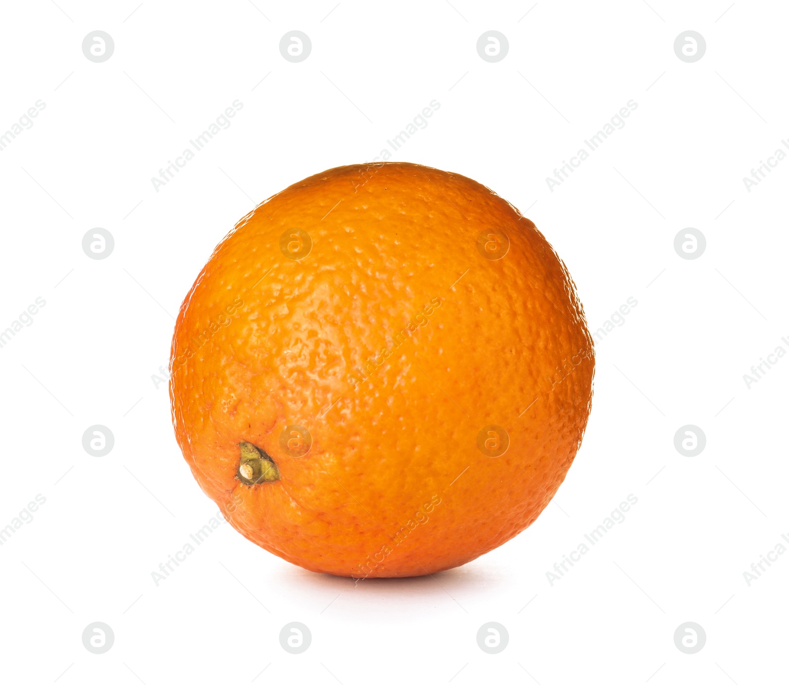 Photo of Fresh ripe orange isolated on white. Citrus fruit