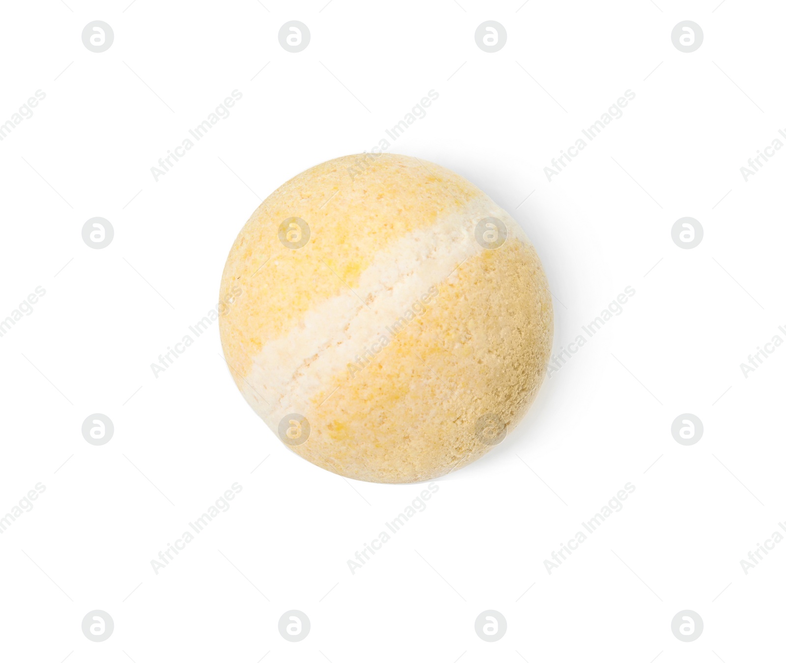 Photo of Bath bomb on white background. Spa product