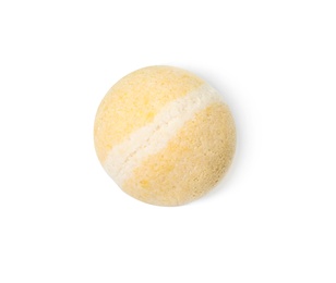 Photo of Bath bomb on white background. Spa product