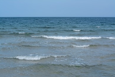 Photo of Picturesque view of beautiful sea with waves
