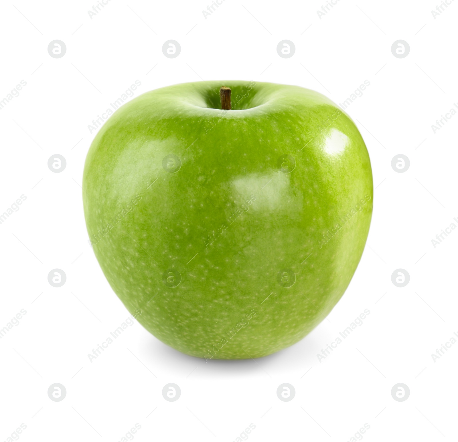 Photo of Fresh juicy green apple isolated on white