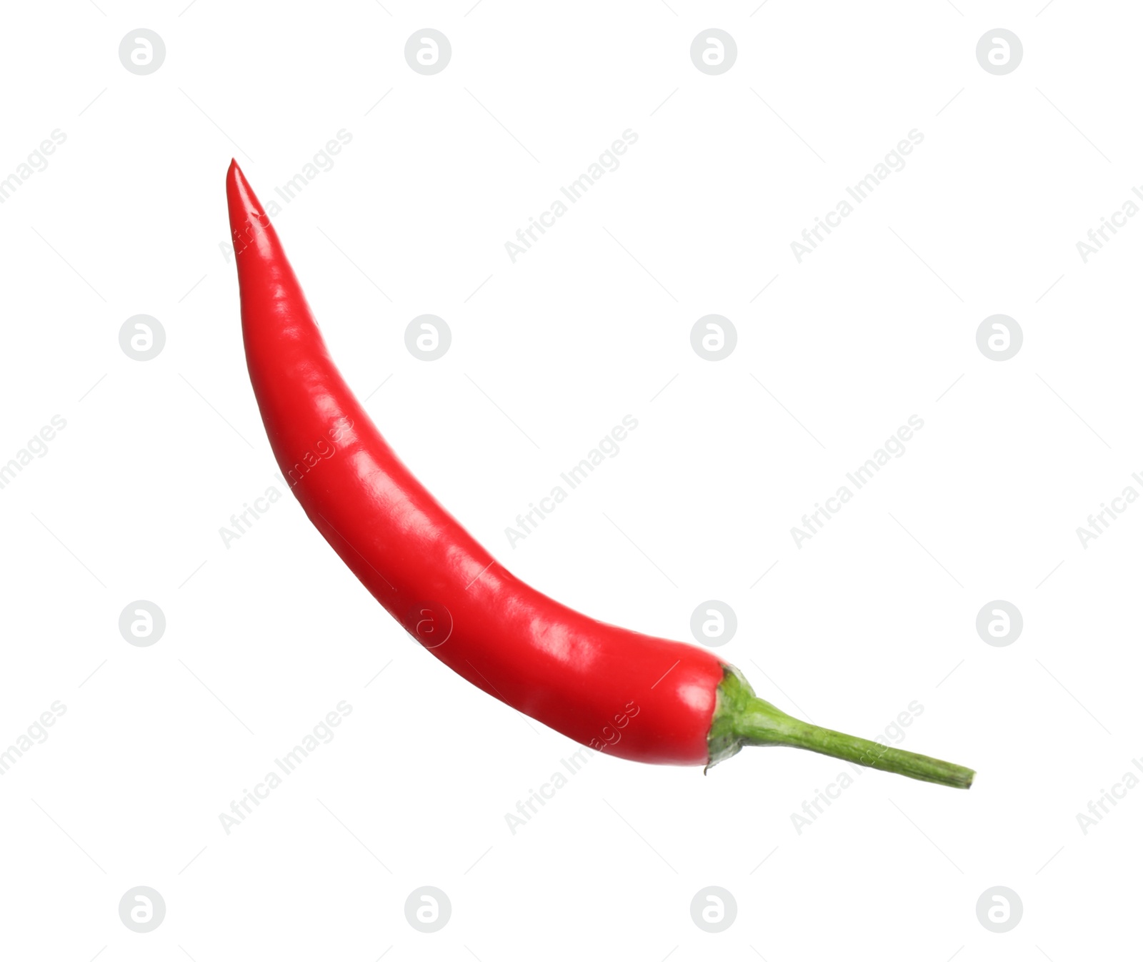 Photo of Red hot chili pepper isolated on white