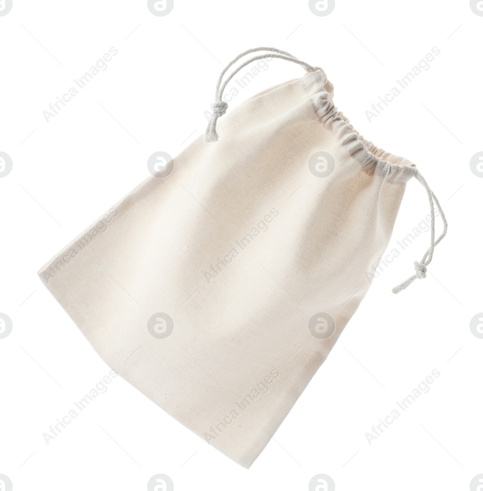 Photo of Empty cotton eco bag isolated on white