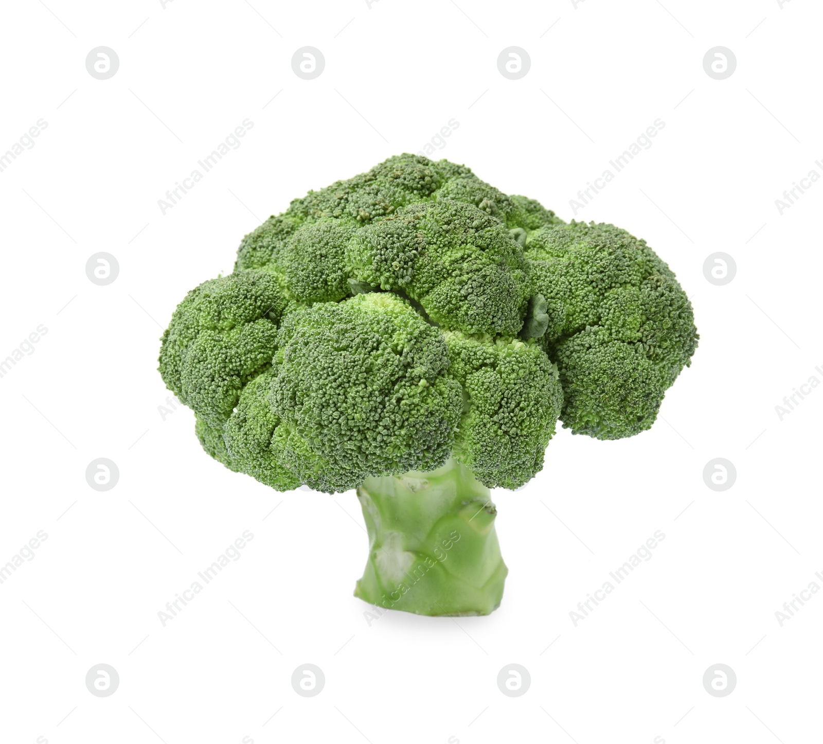 Photo of Fresh raw green broccoli isolated on white