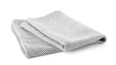 Fabric napkin for table setting on white background