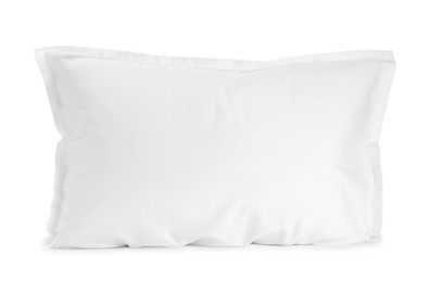 Photo of One new soft pillow isolated on white