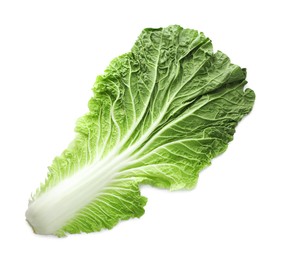 Photo of Leaf of Chinese cabbage isolated on white