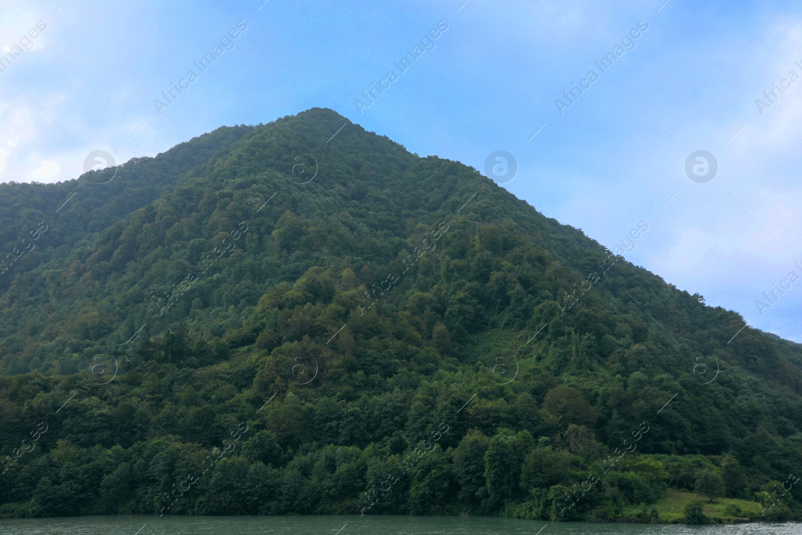 Photo of Picturesque view of beautiful river in mountains