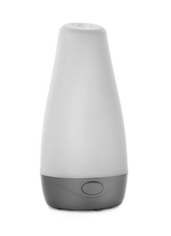 Photo of Automatic air freshener on white background