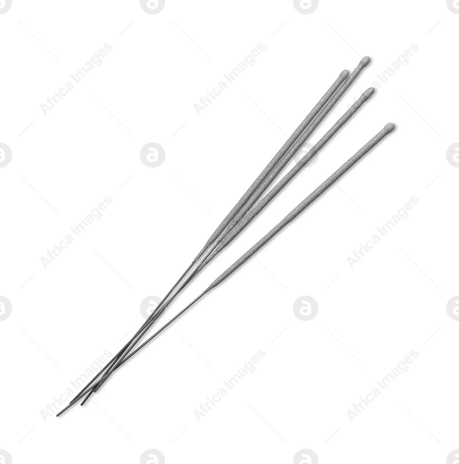 Photo of Many new sparkler sticks on white background