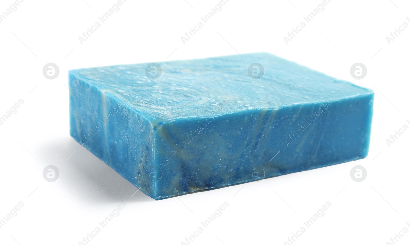 Photo of Hand made soap bar on white background