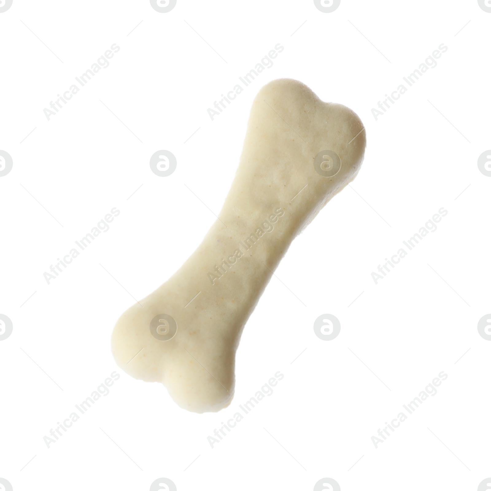 Photo of Bone shaped dog cookie isolated on white