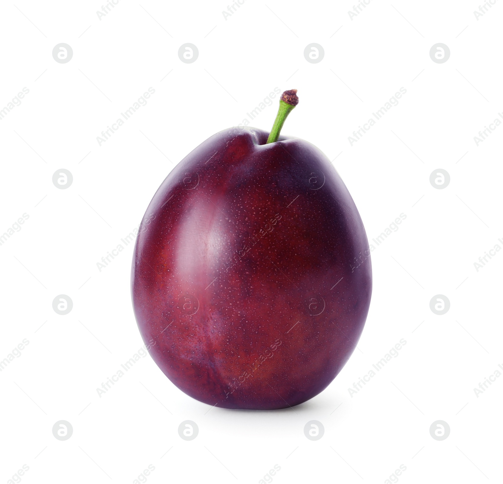 Photo of Delicious fresh ripe plum isolated on white