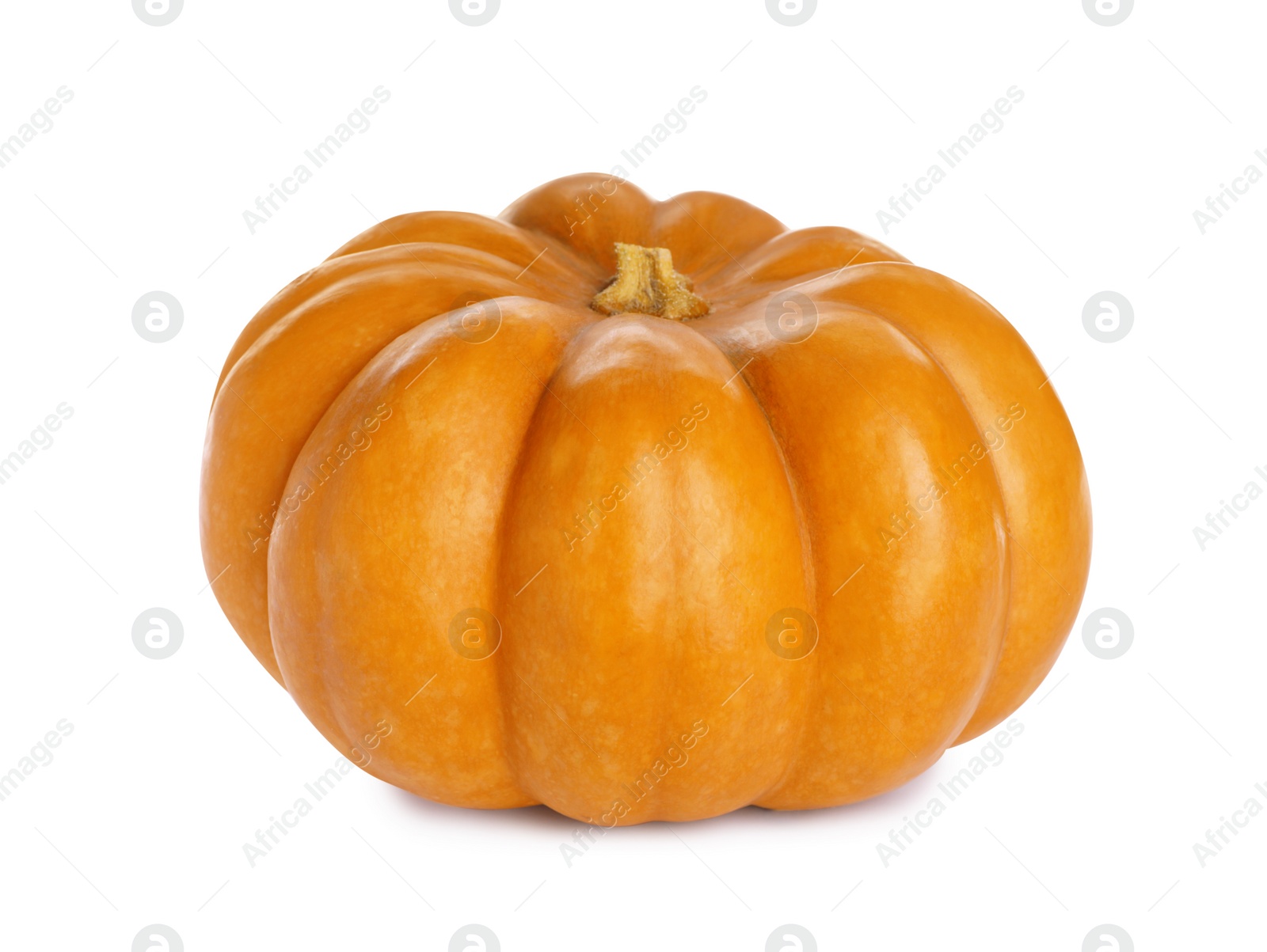 Photo of Fresh ripe orange pumpkin isolated on white