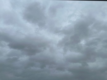 Beautiful view of sky with clouds. Rainy weather