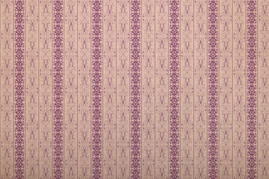 Illustration of Pink beige wallpaper with beautiful pattern as background