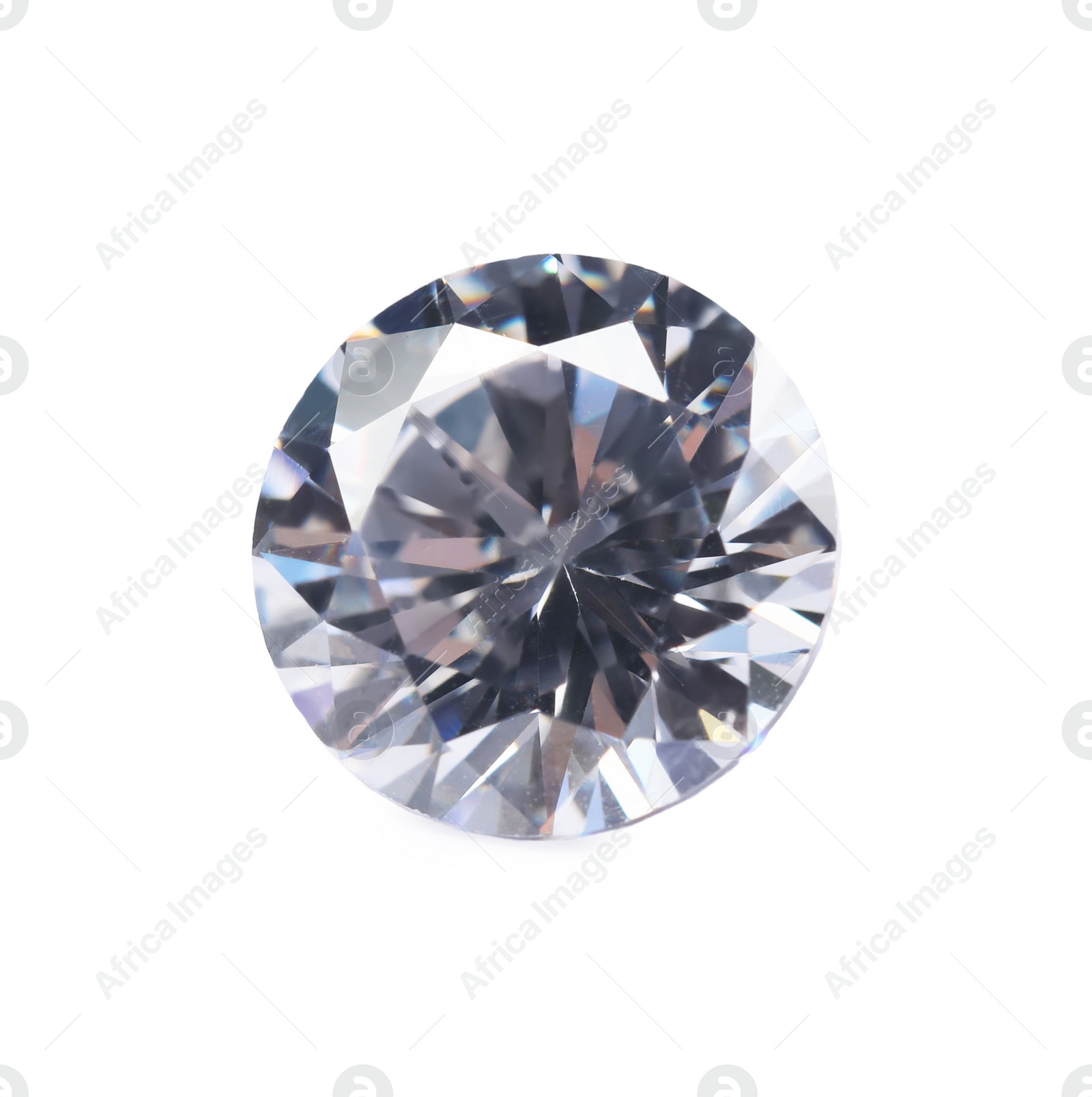 Photo of One beautiful shiny diamond isolated on white