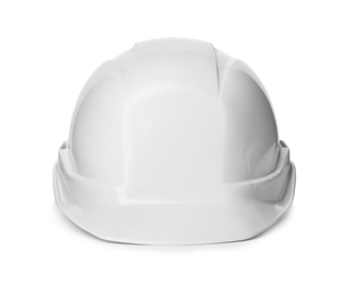 Safety hardhat isolated on white. Construction tool