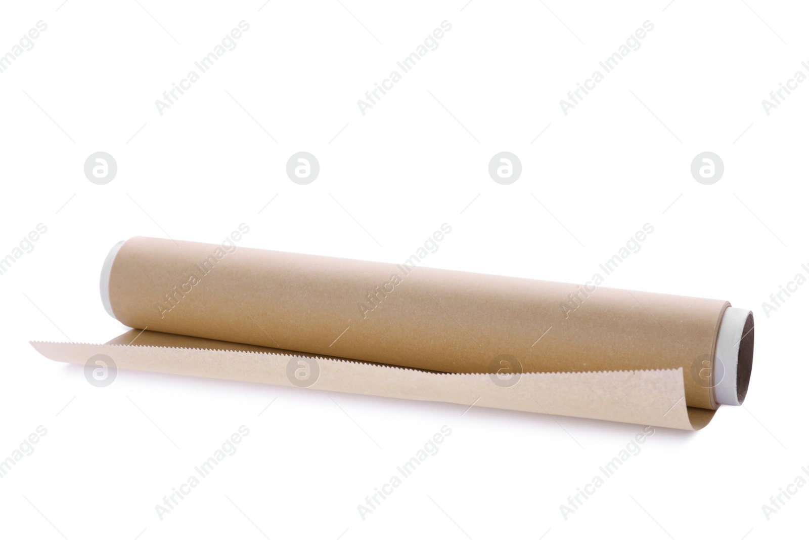 Photo of Roll of baking paper isolated on white