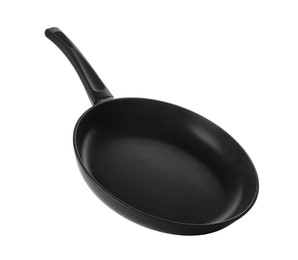 Photo of New non-stick frying pan isolated on white