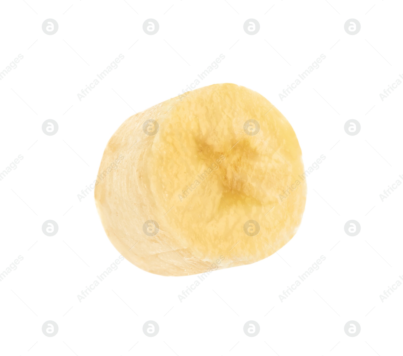 Image of Piece of tasty ripe banana isolated on white