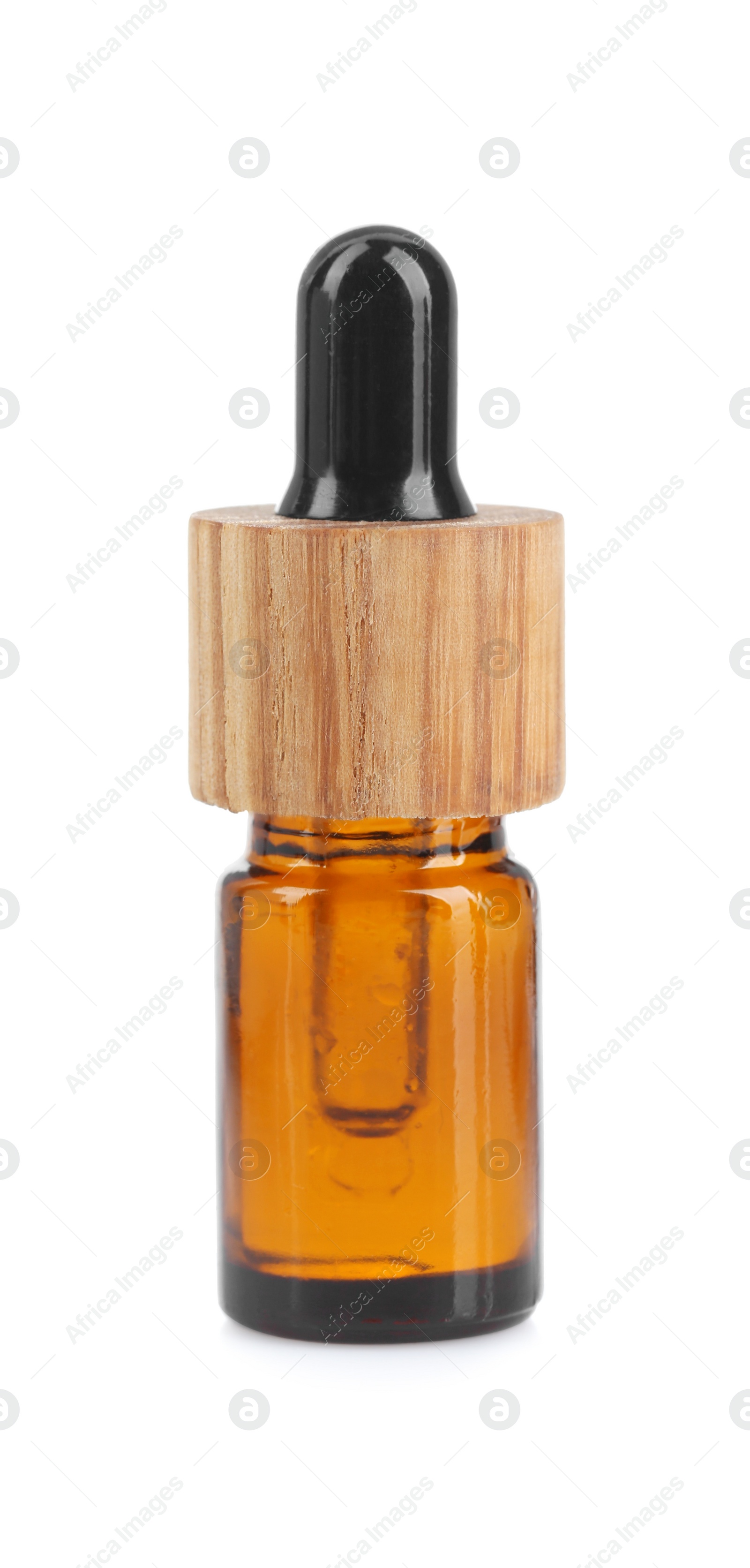 Photo of Glass bottles of tincture isolated on white