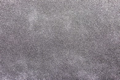 Beautiful shiny silver glitter as background, top view