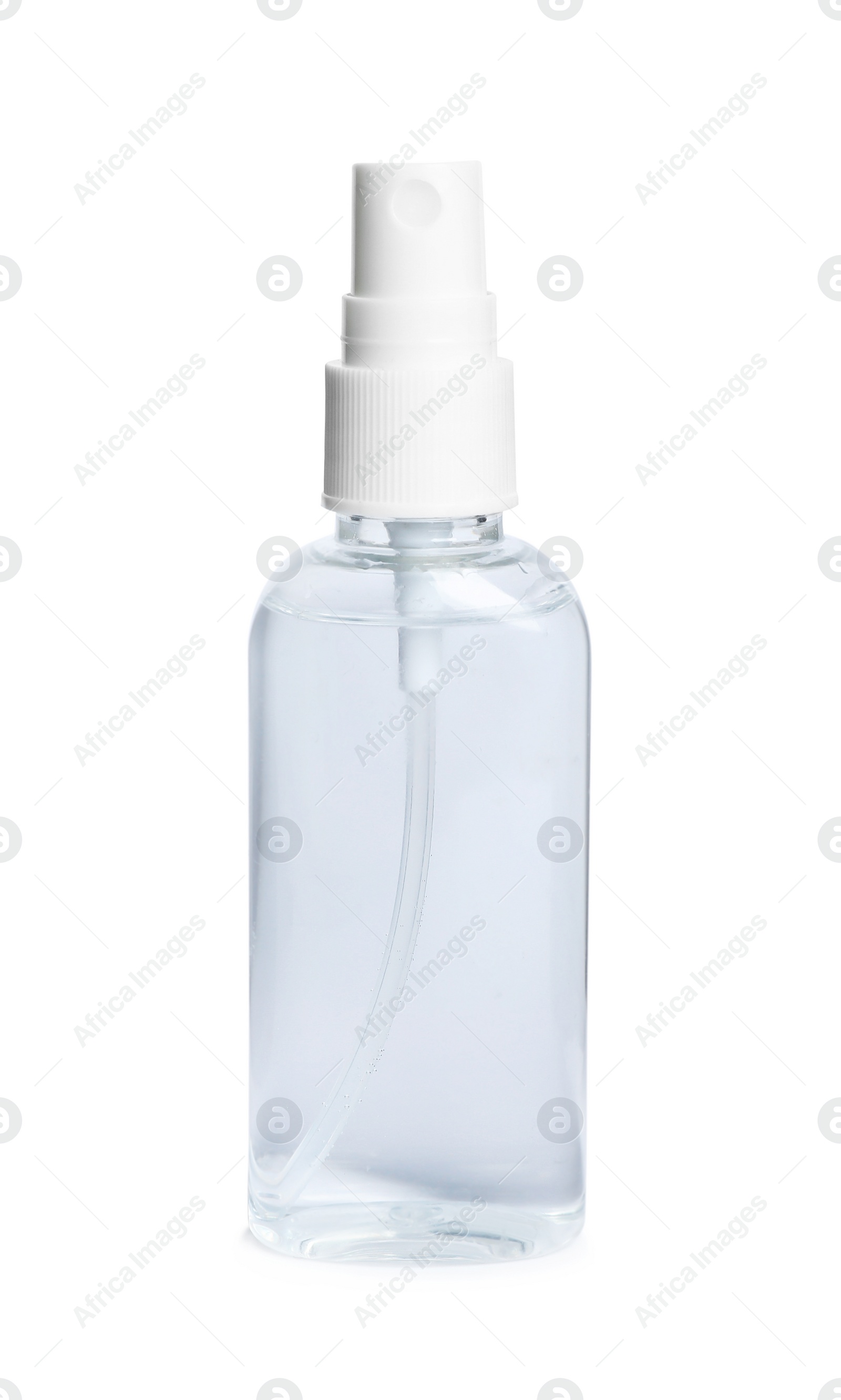 Photo of Spray bottle with antiseptic isolated on white