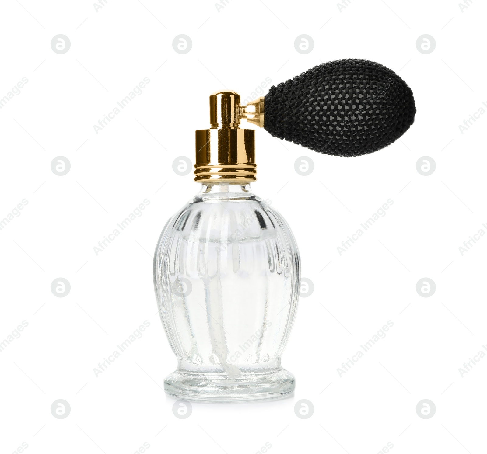 Photo of Vintage bottle of perfume isolated on white