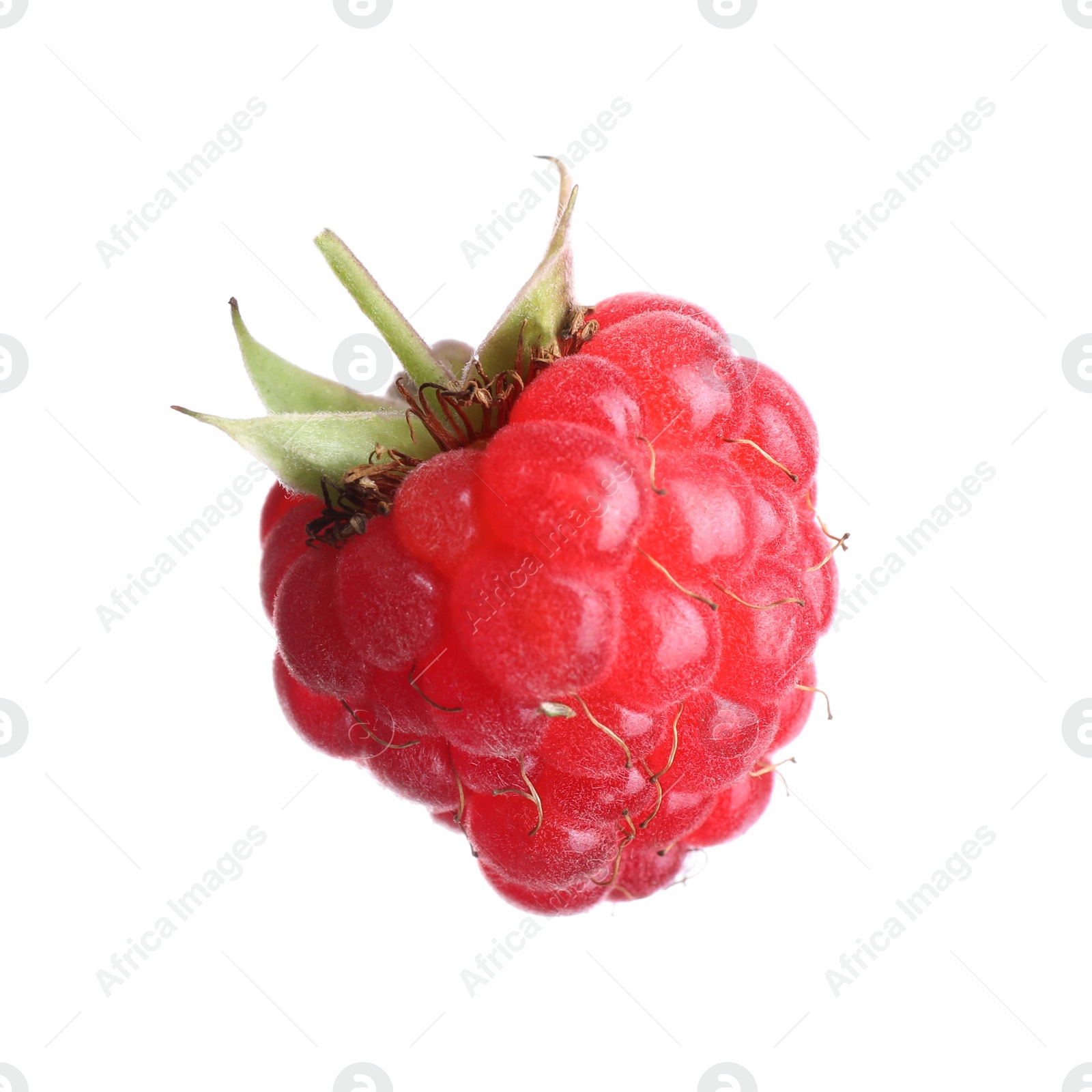 Photo of Delicious fresh ripe raspberry isolated on white