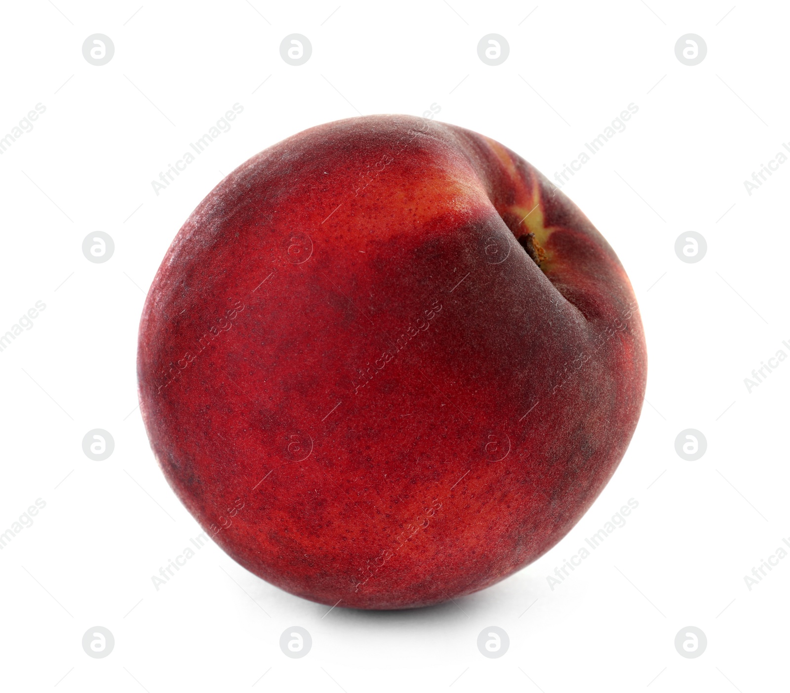 Photo of Delicious ripe sweet peach isolated on white