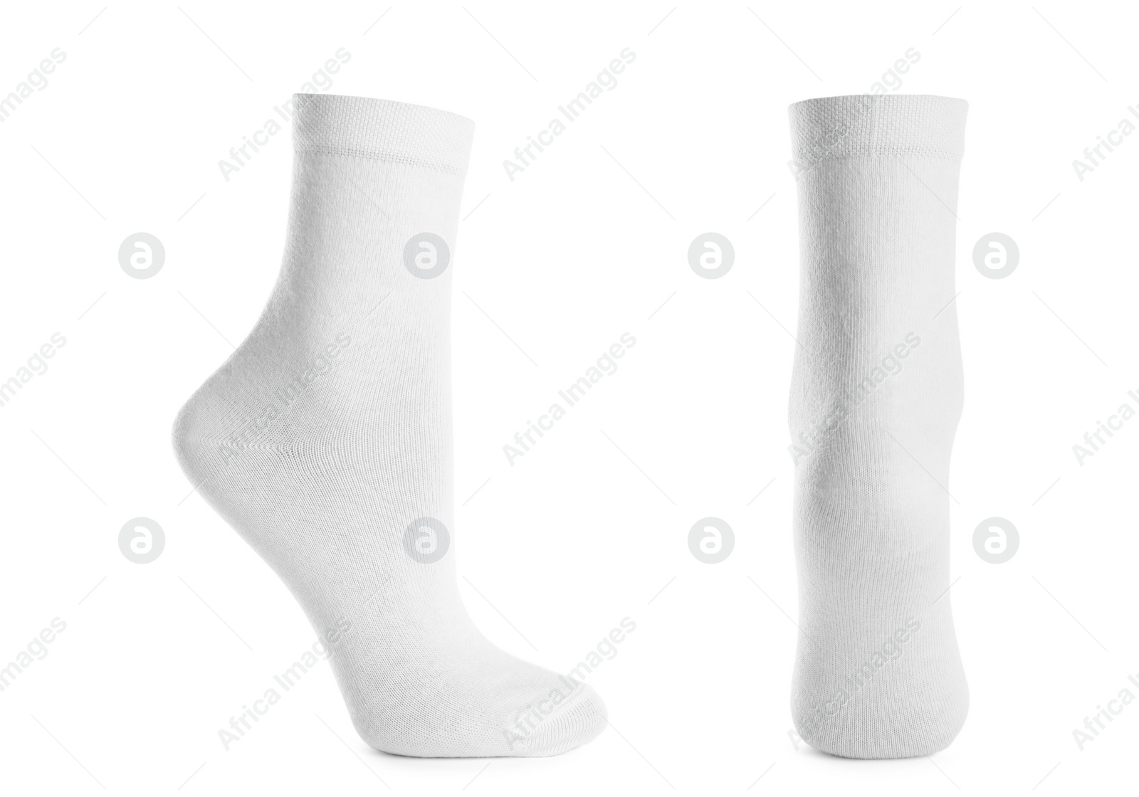 Image of Pair of new socks isolated on white