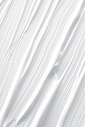 Image of Texture of white cream as background, closeup