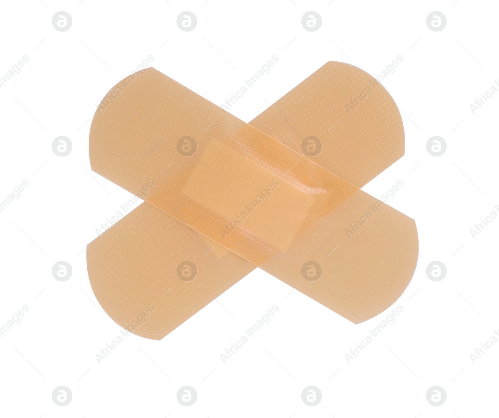 Medical adhesive bandages isolated on white, top view Photo of Medical adhesive bandages isolated on white, top view