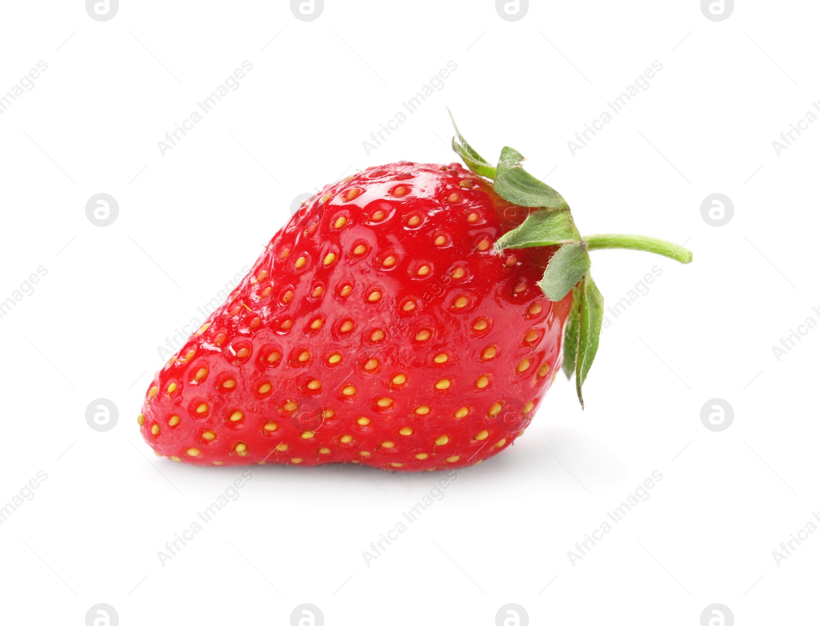 Photo of Delicious fresh ripe strawberry isolated on white