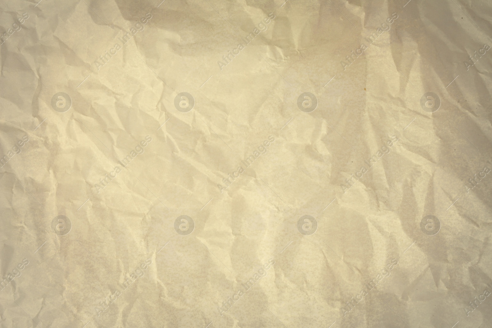 Image of Crumpled old paper as background. Texture of parchment