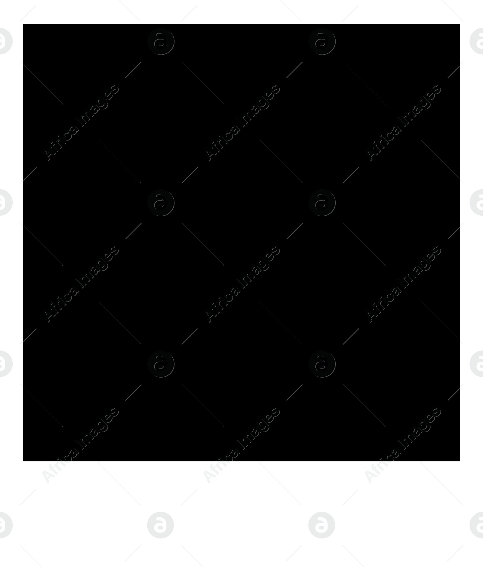 Image of Black square with white frame, mockup for design. Paper photo 