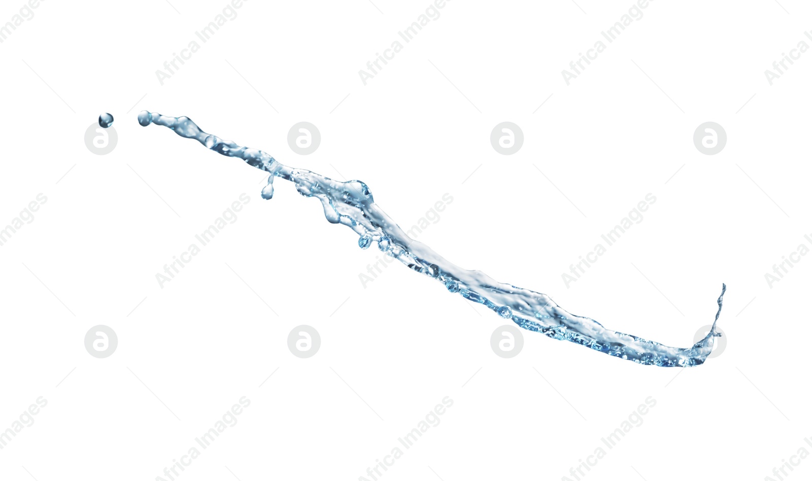 Photo of Splash of clear fresh water isolated on white