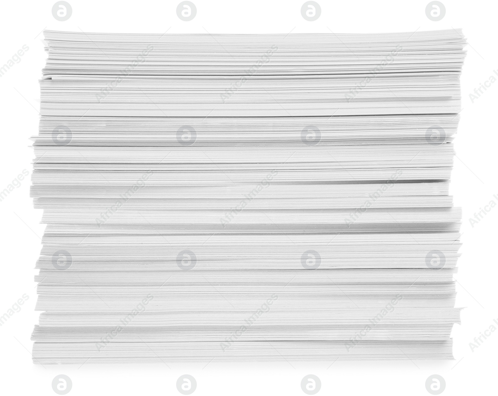 Photo of Stack of paper sheets isolated on white