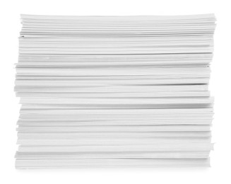 Photo of Stack of paper sheets isolated on white