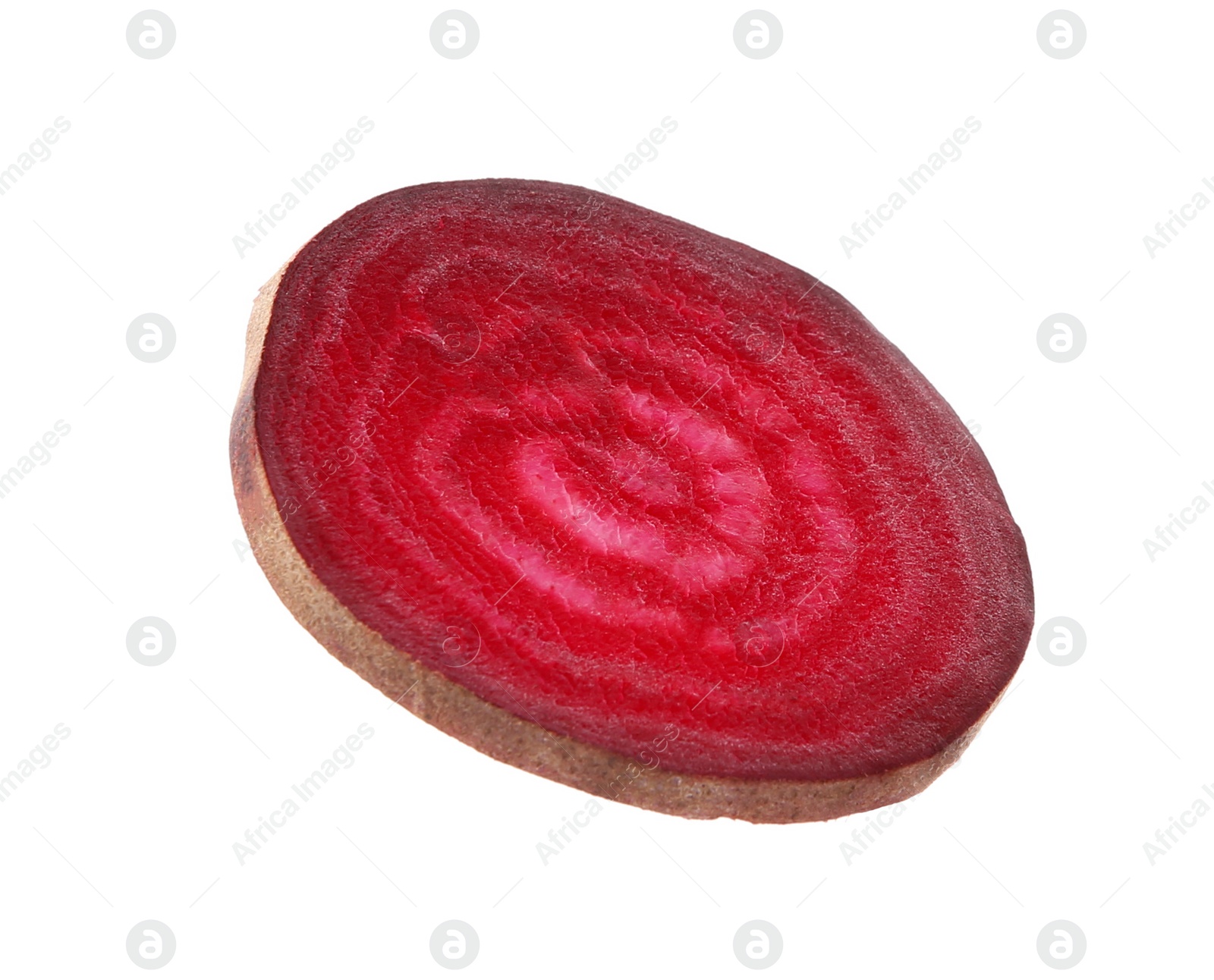 Photo of Cut fresh red beet on white background