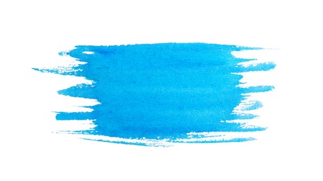 Photo of Paint stroke drawn with brush on white background