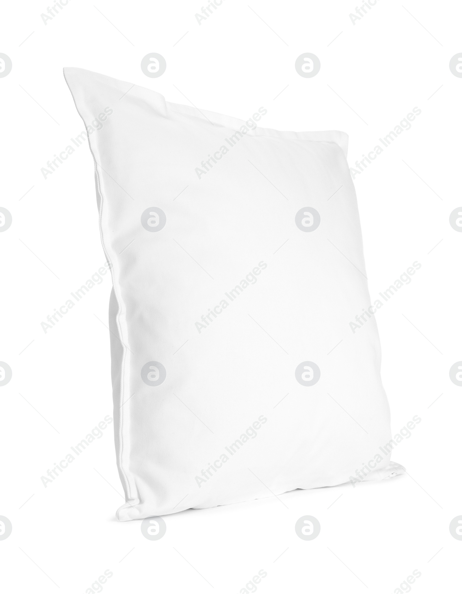 Photo of One new soft pillow isolated on white