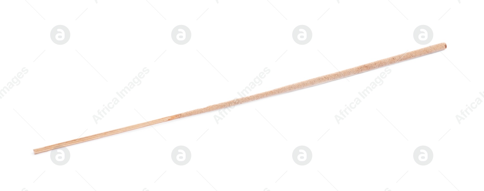 Photo of One aromatic incense stick isolated on white