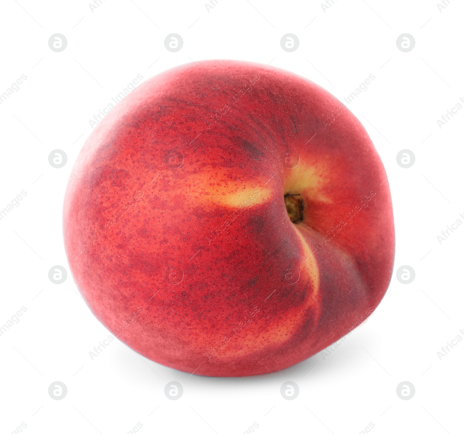 Photo of Delicious ripe sweet peach isolated on white