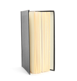 Book with hard cover isolated on white
