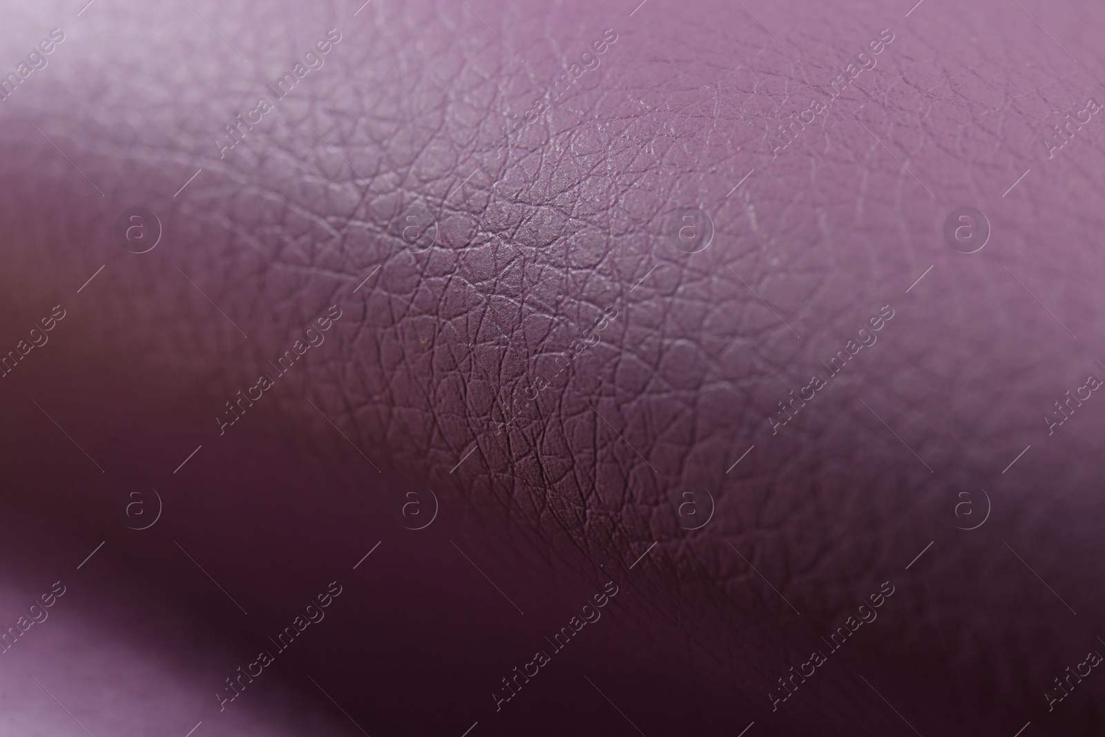 Photo of Beautiful purple leather as background, closeup view