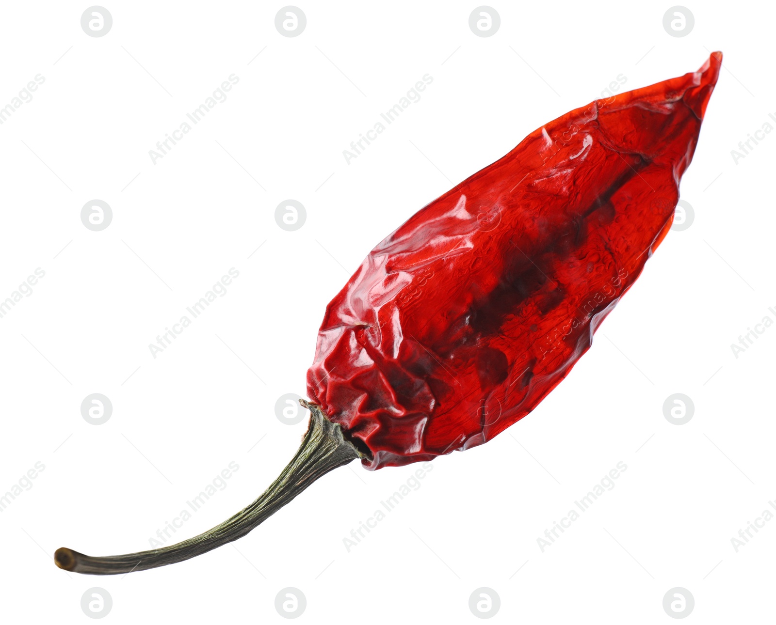 Photo of Dry red chili pepper isolated on white