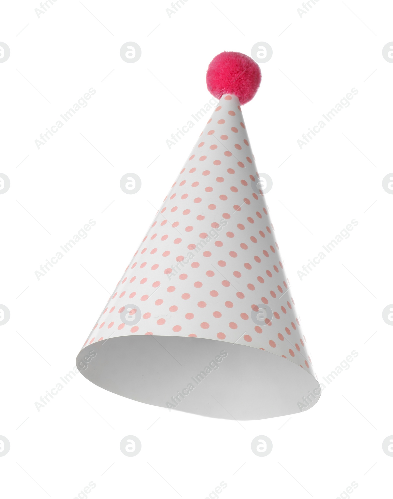 Photo of One beautiful party hat isolated on white